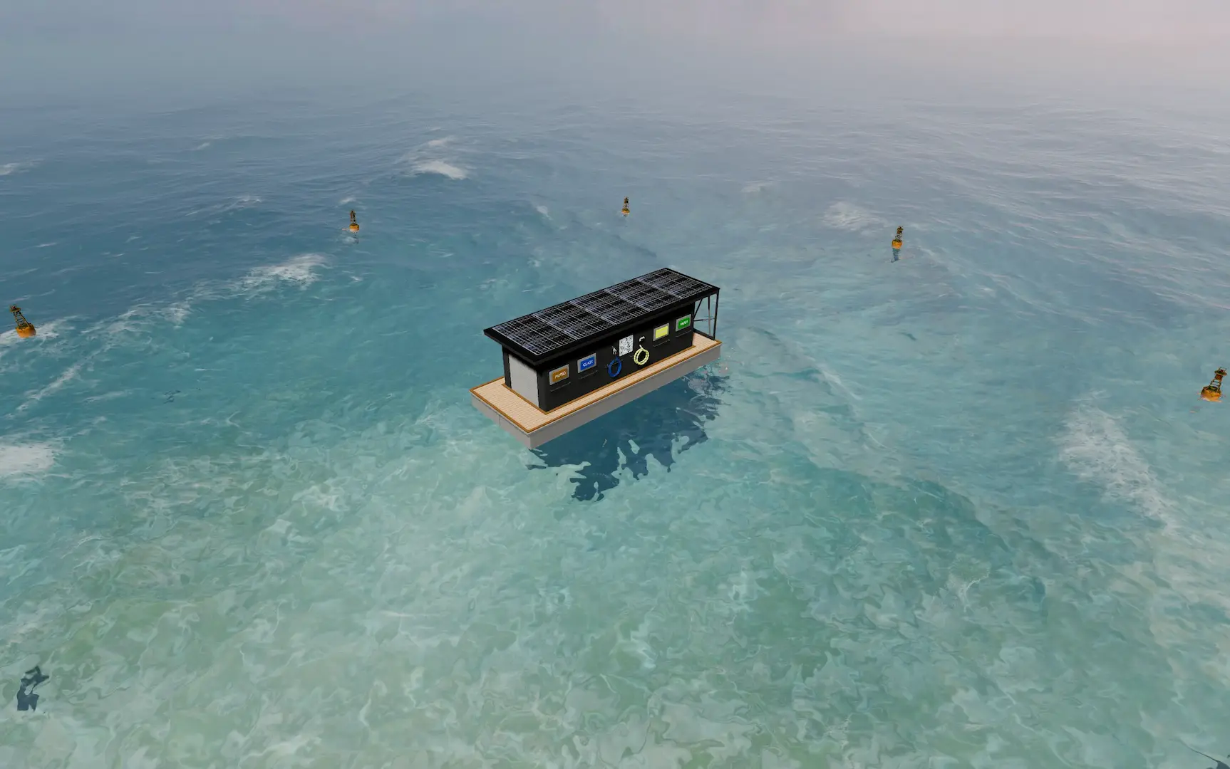 EcoCube real-time water simulation